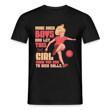 Joueur de kickball Joueur de kickball - T-shirt homme - noir - Devant - AI Model Male 178 light (178cm)