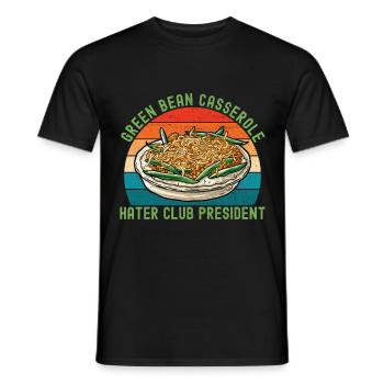 Casserole de haricots verts - T-shirt homme - noir - Devant - AI Model Male 178 light (178cm)
