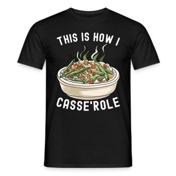 Casserole de haricots verts - T-shirt homme - noir - Devant - AI Model Male 178 light (178cm)