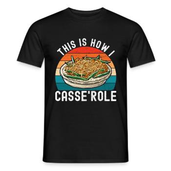 Casserole de haricots verts - T-shirt homme - noir - Devant - AI Model Male 178 light (178cm)