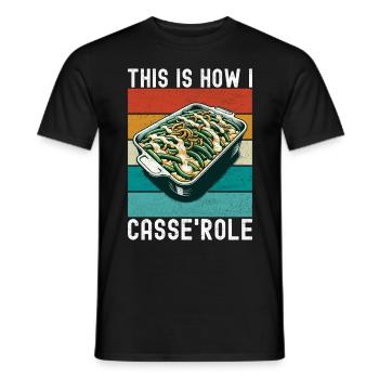 Green Bean Casserole - Men's T-Shirt - black - Front - AI Model Male 178 light (178cm)