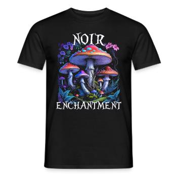 Fairycore Fee Gotisch Noir Enchantment - Männer T-Shirt - Schwarz - Vorne - AI Model Male 178 light (178cm)