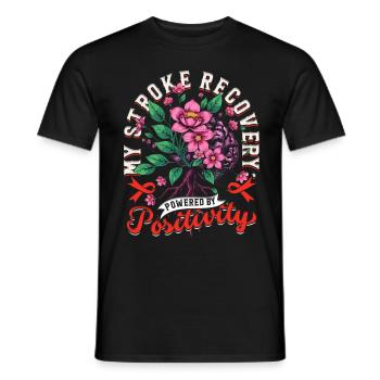 Schlaganfall Erholung - Männer T-Shirt - Schwarz - Vorne - AI Model Male 178 light (178cm)