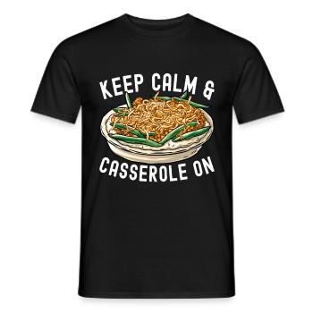 Casserole de haricots verts - T-shirt homme - noir - Devant - AI Model Male 178 light (178cm)