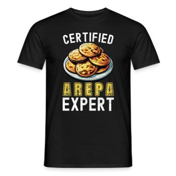 Venezuelan Arepas - Men's T-Shirt - black - Front - AI Model Male 178 light (178cm)