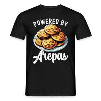 Venezuelan Arepas - Men's T-Shirt - black - Front - AI Model Male 178 light (178cm)