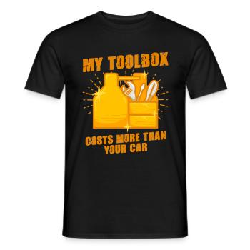 Air Conditioning Technician HVAC Installer - Men's T-Shirt - black - Front - AI Model Male 178 light (178cm)