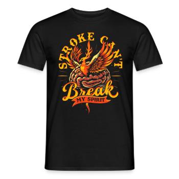 Stroke Recovery Stroke Can't Break My Spirit - Men's T-Shirt - black - Front - AI Model Male 178 light (178cm)