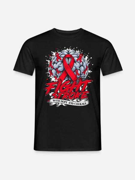 Schlaganfall Erholung - Männer T-Shirt - Schwarz