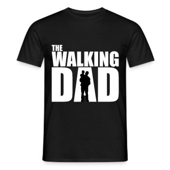 The WALKING DAD blanc - T-shirt homme - noir - Devant - AI Model Male 178 light (178cm)