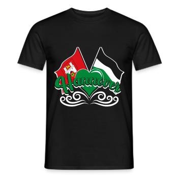 Hanovre Fan Cadeaux Hanovre - T-shirt homme - noir - Devant - AI Model Male 178 light (178cm)