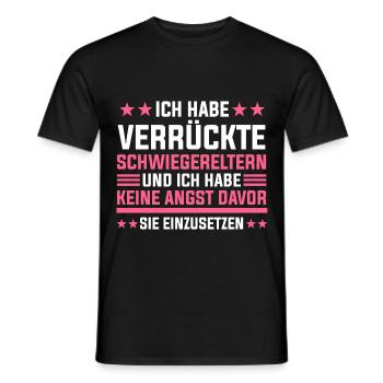 Schwiegertochter Schwiegermutter Schwiegervater - Männer T-Shirt - Schwarz - Vorne - AI Model Male 178 light (178cm)