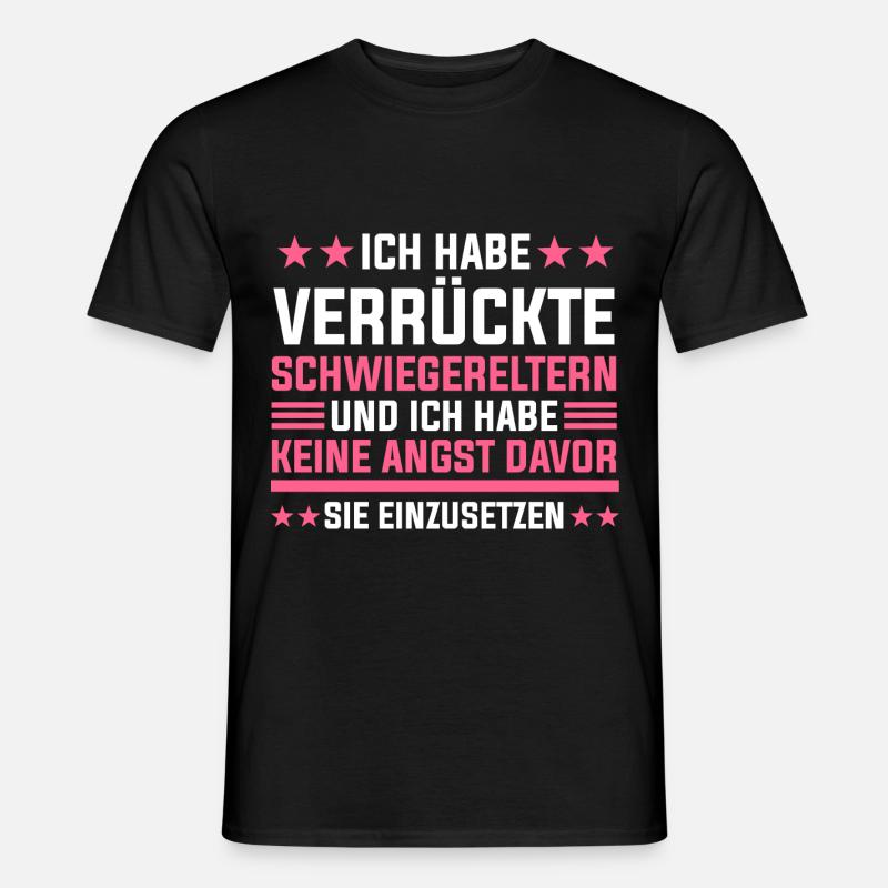 Schwiegertochter Schwiegermutter Schwiegervater - Männer T-Shirt - Schwarz