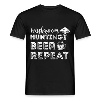 Cueilleurs de champignons et amis champignons - T-shirt homme - noir - Devant - AI Model Male 178 light (178cm)