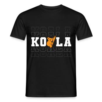 Koala Tier Bären Baum - Männer T-Shirt - Schwarz - Vorne - AI Model Male 178 light (178cm)