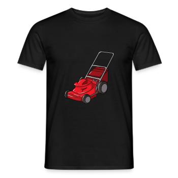 Lawn Mowing Lawn Mower Garden Gardener Lawn Tractor - Men's T-Shirt - black - Front - AI Model Male 178 light (178cm)
