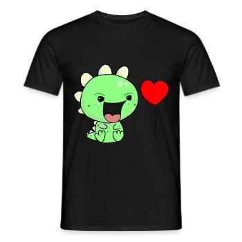 Schreihals Kind Kinder Baby Kleinkind Dino - Männer T-Shirt - Schwarz - Vorne - AI Model Male 178 light (178cm)