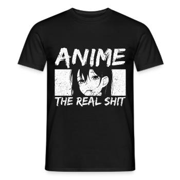 Hentai Anime Manga Japanisches Etchi Waifu Kawaii - Männer T-Shirt - Schwarz - Vorne - AI Model Male 178 light (178cm)