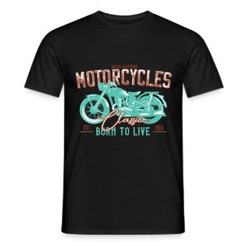 Bikers, motorcyclists - Men's T-Shirt - black - Front - AI Model Male 178 light (178cm)