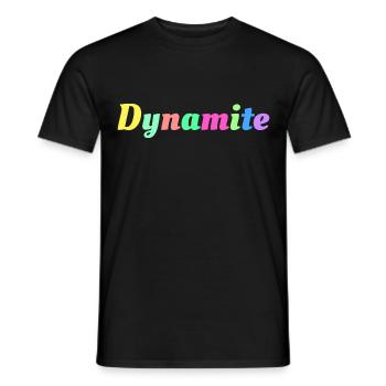 Dynamite - T-shirt homme - noir - Devant - AI Model Male 178 light (178cm)