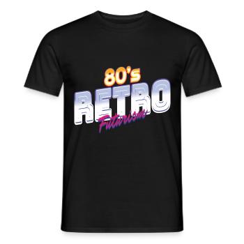 80's Rétro Vintage Disco 80 cadeau - T-shirt homme - noir - Devant - AI Model Male 178 light (178cm)
