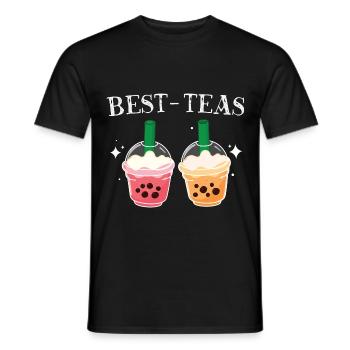Best Teas Best Friend Gift - Men's T-Shirt - black - Front - AI Model Male 178 light (178cm)