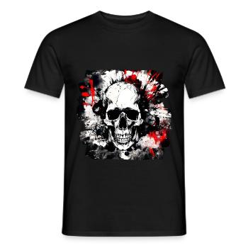 Totenkopf Trash Polka Heavy Metal - T-shirt homme - noir - Devant - AI Model Male 178 light (178cm)