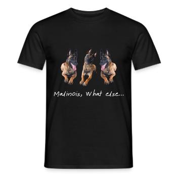 Malinois - idée cadeau - T-shirt homme - noir - Devant - AI Model Male 178 light (178cm)
