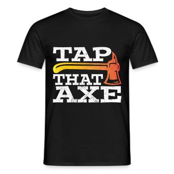 Axe Throw Axe Thrower Axe Axe Gift - Men's T-Shirt - black - Front - AI Model Male 178 light (178cm)
