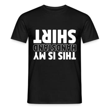 Gymnastics Acrobatics Cheerleading Gymnast Floor Gymnastics - Men's T-Shirt - black - Front - AI Model Male 178 light (178cm)