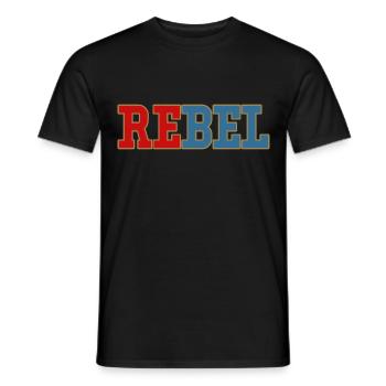 Rebel Portrait Revolution Rebel Leader - Men's T-Shirt - black - Front - AI Model Male 178 light (178cm)