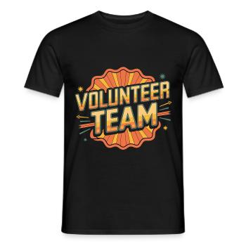 Volunteer Team 13 - Männer T-Shirt - Schwarz - Vorne - AI Model Male 178 light (178cm)