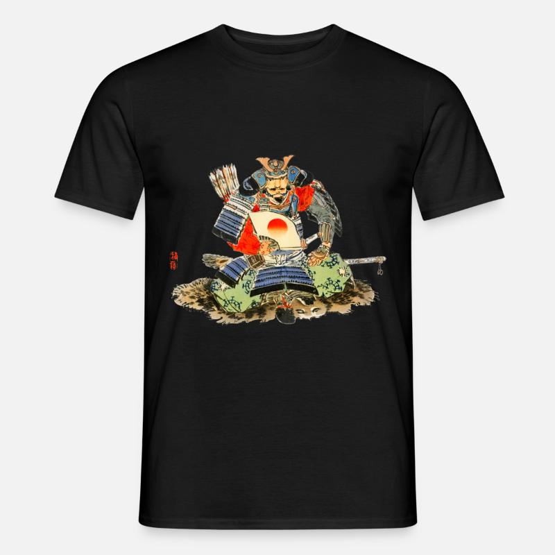 Samurai von Kōno Bairei - Männer T-Shirt - Schwarz