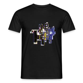 CAT QUATORZE - T-shirt homme - noir - Devant - AI Model Male 178 light (178cm)