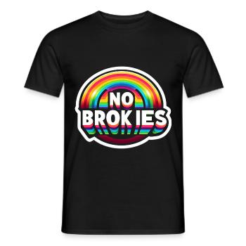 No Brokies 6 - Männer T-Shirt - Schwarz - Vorne - AI Model Male 178 light (178cm)