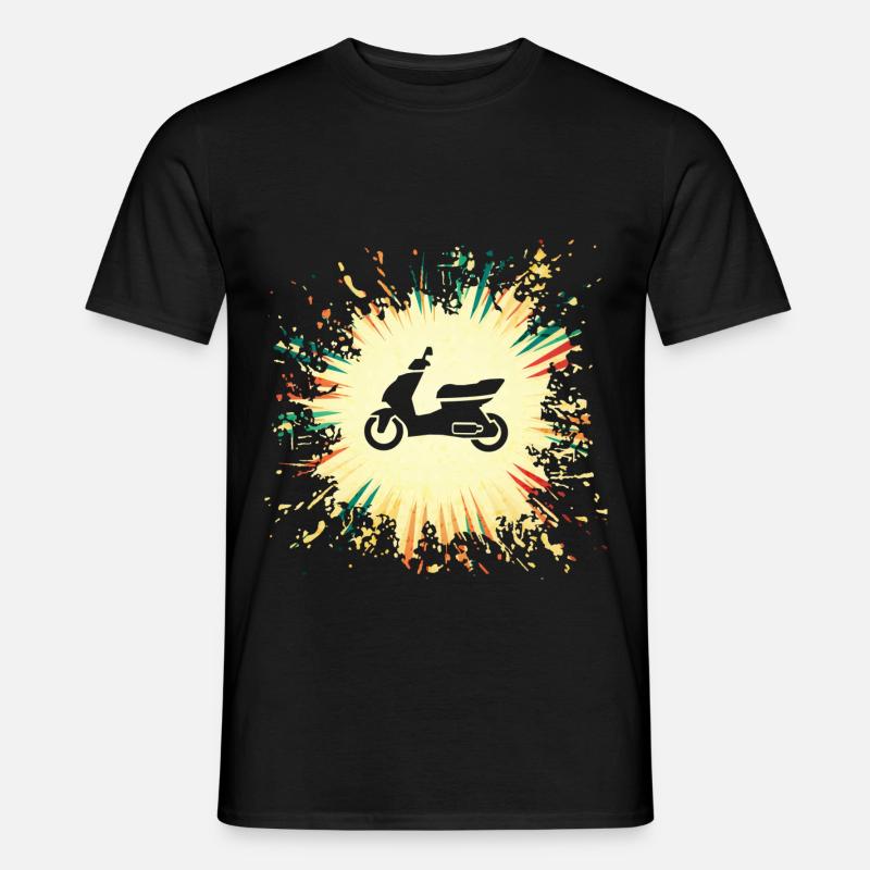Motorroller Mofa - Männer T-Shirt - Schwarz