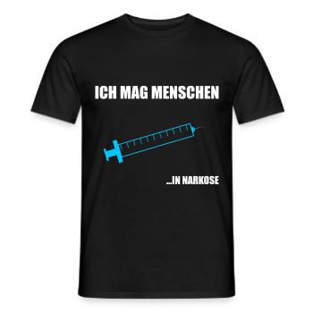 Chirurg Narkose Chefarzt Operation Geschenk - Männer T-Shirt - Schwarz - Vorne - AI Model Male 178 light (178cm)