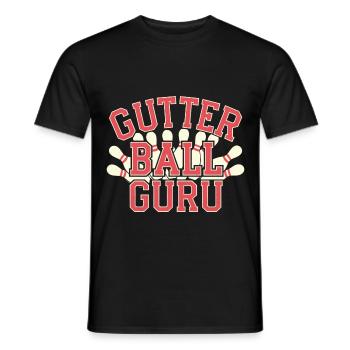 Gutter Ball Guru 14 - Männer T-Shirt - Schwarz - Vorne - AI Model Male 178 light (178cm)