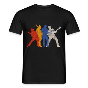 Meilleur bassiste basse guitare e-bass rock cadeau - T-shirt homme - noir - Devant - AI Model Male 178 light (178cm)