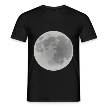 Mond - Männer T-Shirt - Schwarz - Vorne - AI Model Male 178 light (178cm)