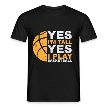 Cadeau de basket-ball joueur de basket-ball - T-shirt homme - noir - Devant - AI Model Male 178 light (178cm)