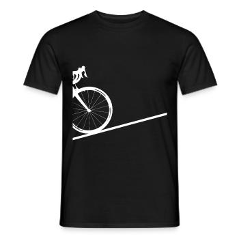 Grafik mit Rennrad - Männer T-Shirt - Schwarz - Vorne - AI Model Male 178 light (178cm)