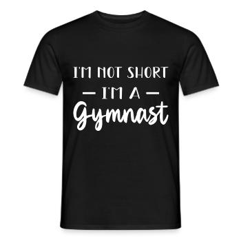 Gymnastique Acrobaties Cheerleading Gymnaste Gymnastique au sol - T-shirt homme - noir - Devant - AI Model Male 178 light (178cm)