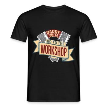 Father's Day gift for dad for Men's Day - Men's T-Shirt - black - Front - AI Model Male 178 light (178cm)