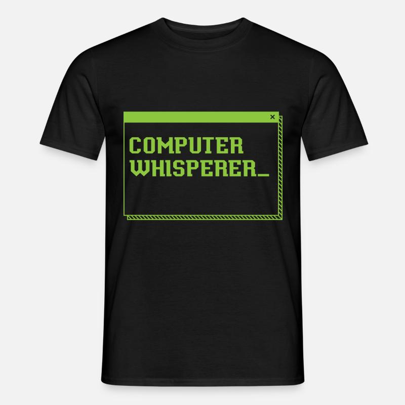 Computer Whisperer Information Technology - Männer T-Shirt - Schwarz