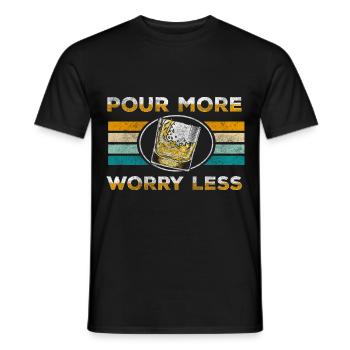 drinks longsdrinks - Men's T-Shirt - black - Front - AI Model Male 178 light (178cm)