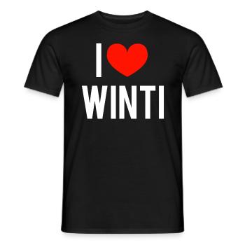 Ich liebe Winterthur - Männer T-Shirt - Schwarz - Vorne - AI Model Male 178 light (178cm)