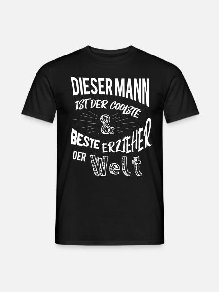coolste und beste erzieher dieser Mann - Männer T-Shirt - Schwarz