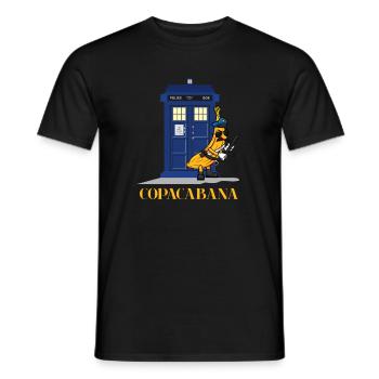 Cadeau de la police de Copacabana au Brésil - T-shirt homme - noir - Devant - AI Model Male 178 light (178cm)