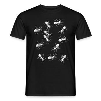 fourmis insecte parasite phobie - T-shirt homme - noir - Devant - AI Model Male 178 light (178cm)